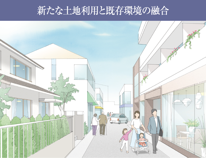 新たな土地利用と既存環境の融合
