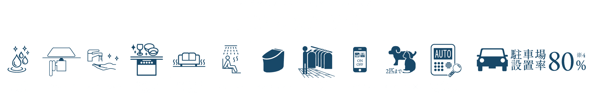 オール浄水システム、ミストサウナ、タッチレス水栓など、先進の快適設備