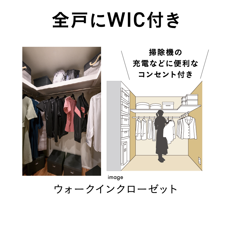 全戸にWIC付き