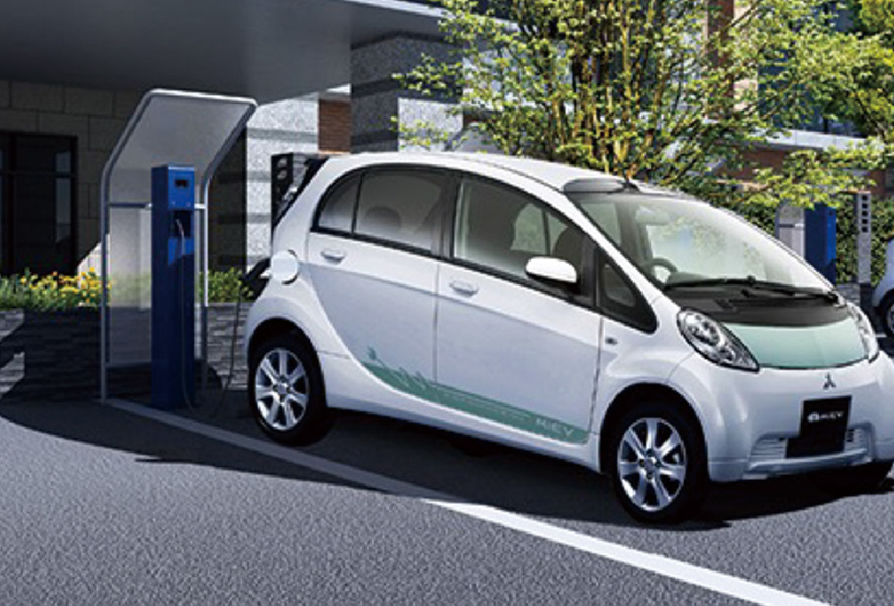 来場者駐車場兼EV充電システム