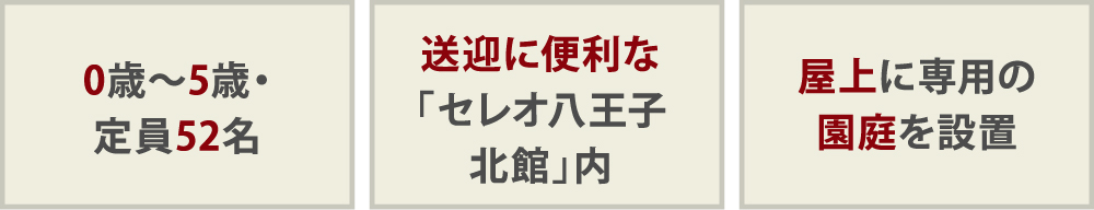 0歳〜5歳・定員52名