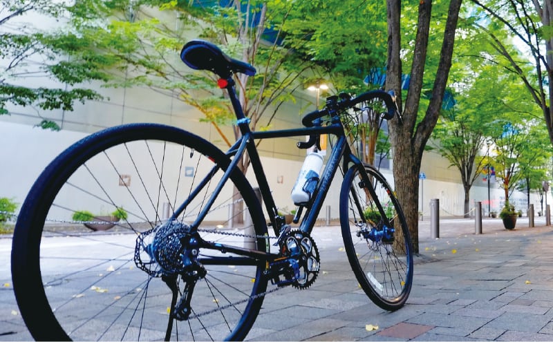雨でも安心の 屋根付自転車置場