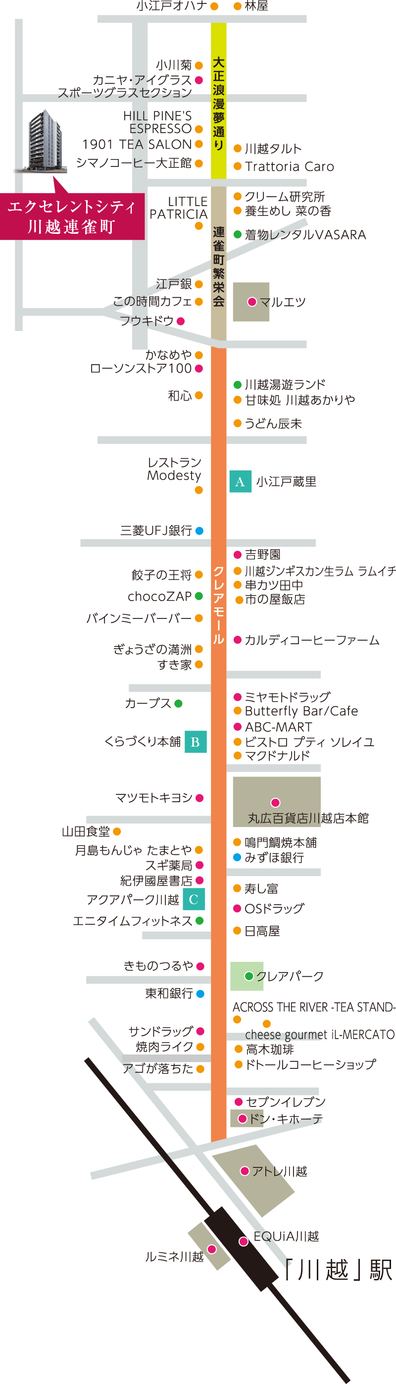 川越のメインストリート