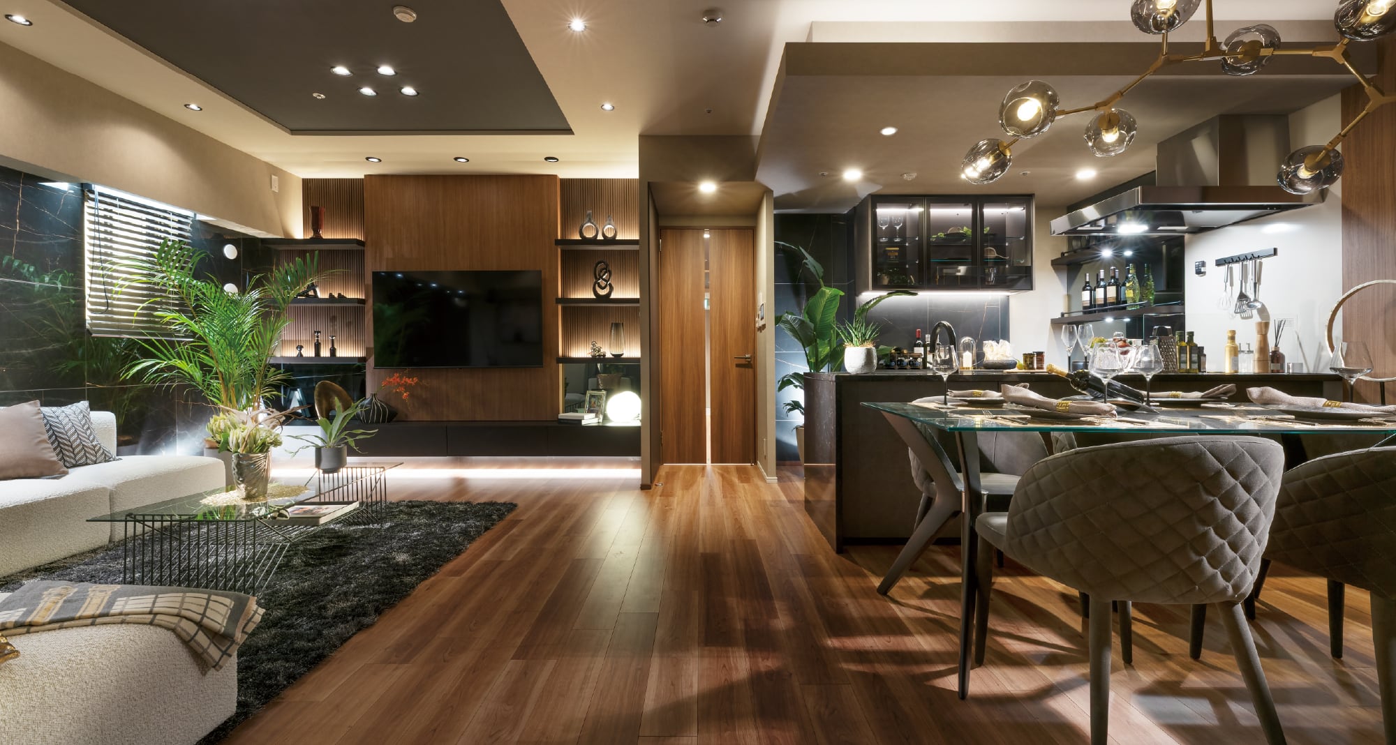 LIVING DINING KITCHEN