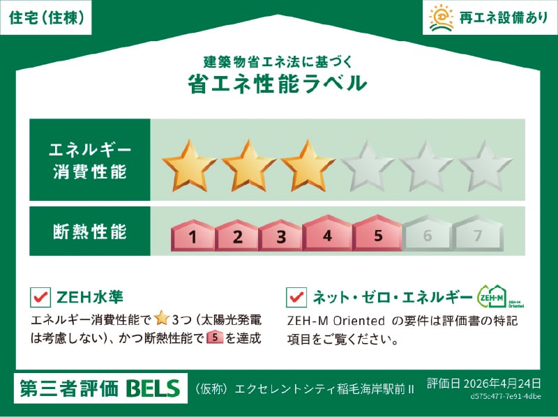 建築物省エネ法に基づく省エネ性能ラベル