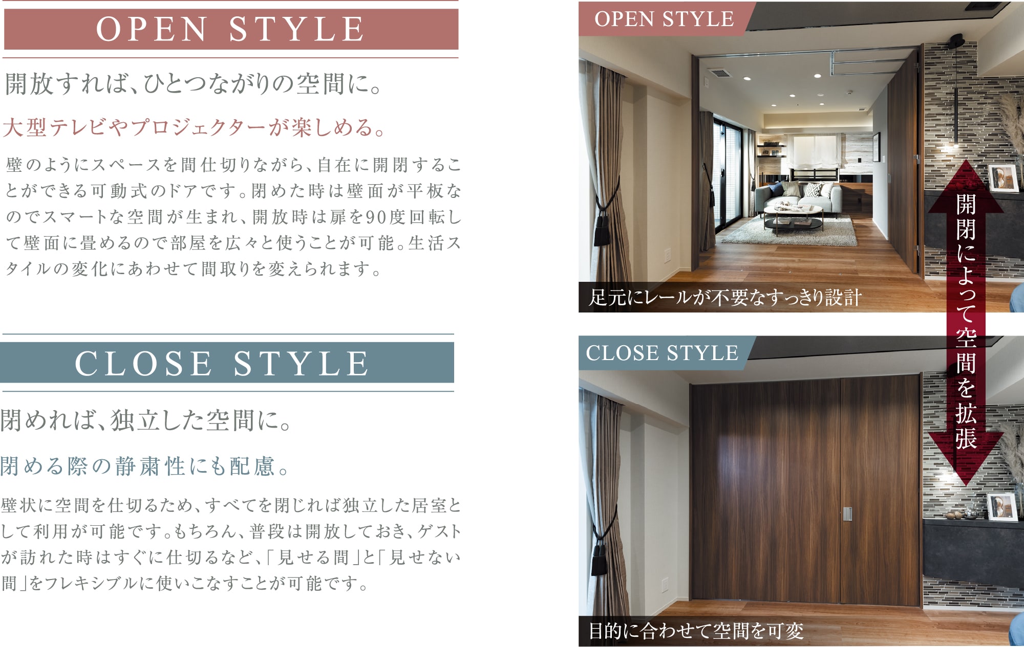 OPEN STYLE CLOSE STYLE