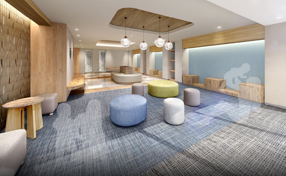 ラウンジ・キッズスペース完成予想CG