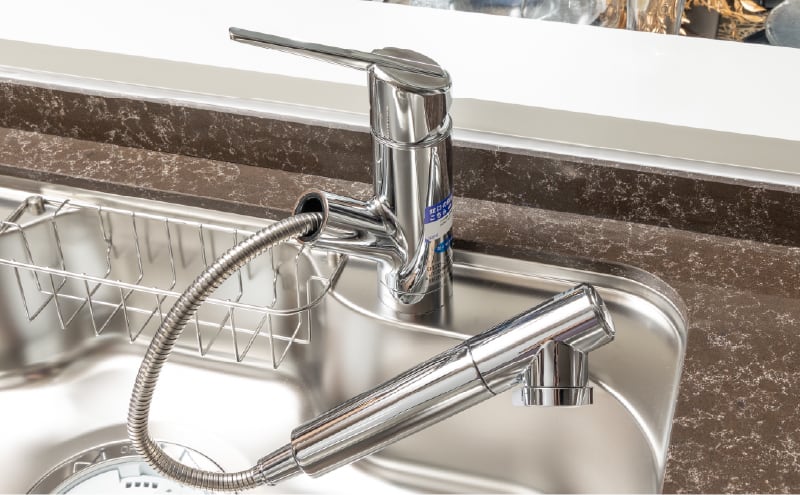 浄水器一体型シャワー水栓