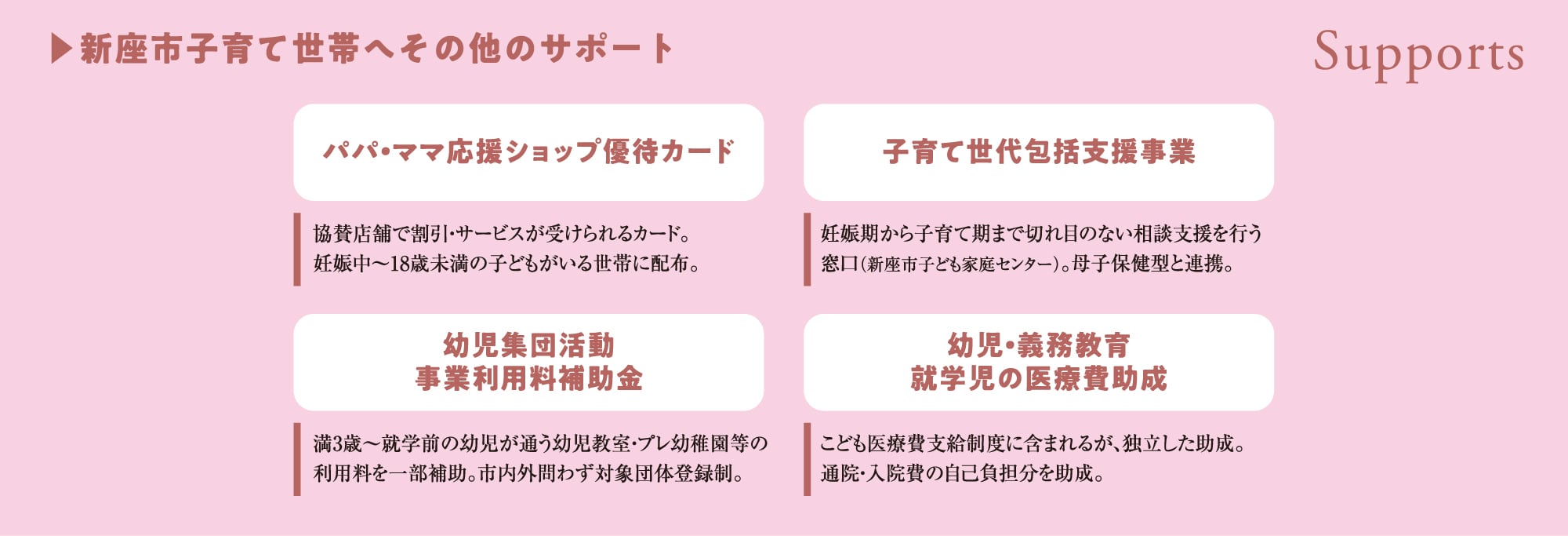 新座市子育て世帯へその他のサポート