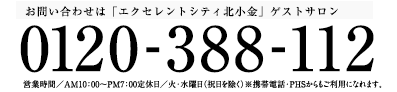 お問い合わせは「エクセレント北小金」販売準備室TEL0120-388-112