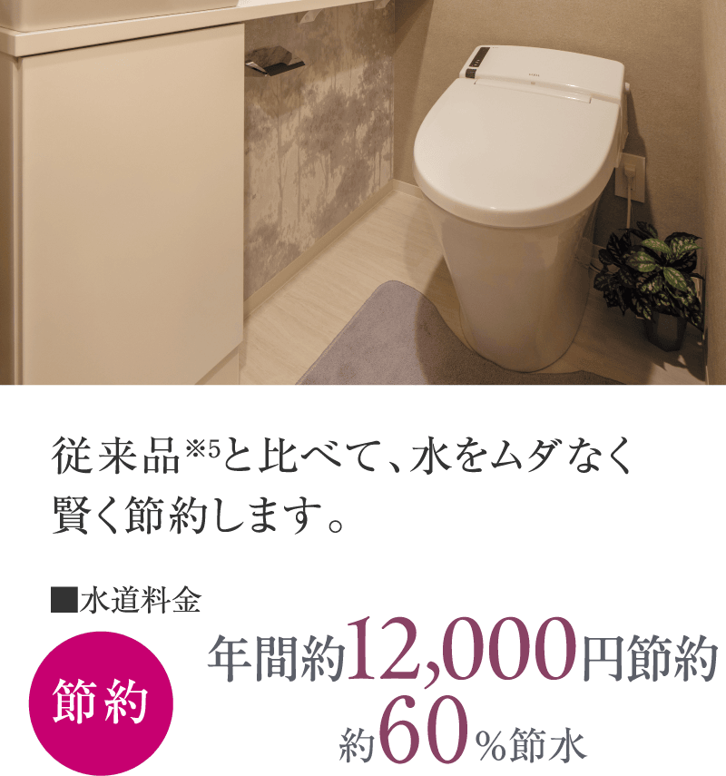 節水型タンクレストイレ