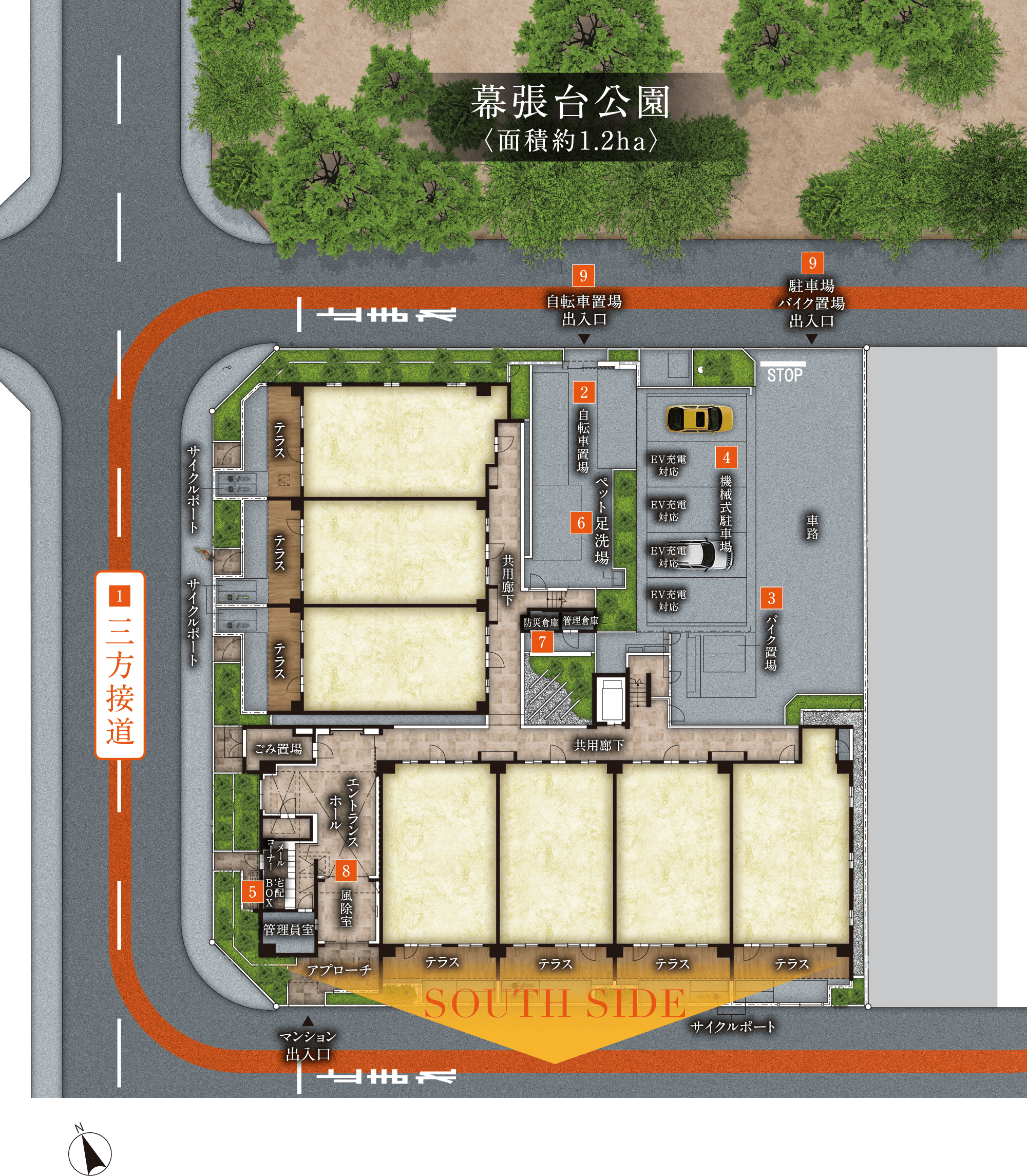 立地概念図