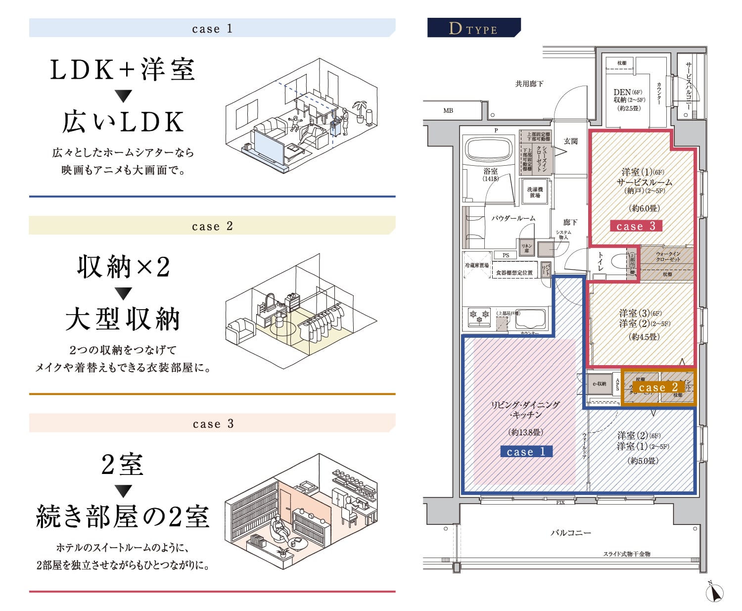 暮らしに合わせて間取りをカスタム