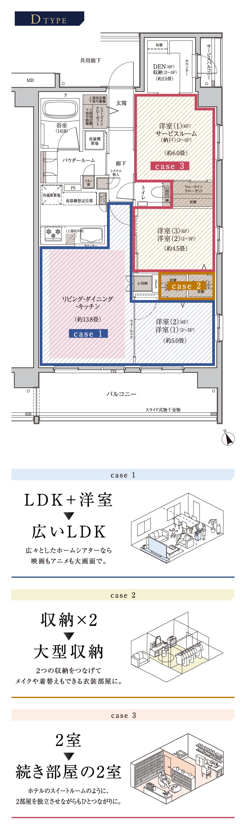暮らしに合わせて間取りをカスタム