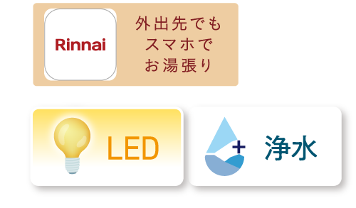 Rinnai LED+浄水