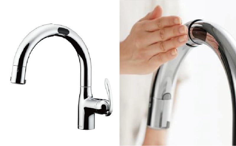 キッチン タッチレス浄水器付混合水栓