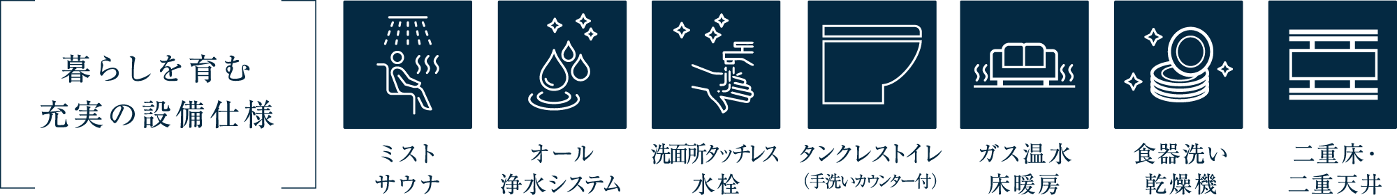 暮らしを育む充実の設備仕様