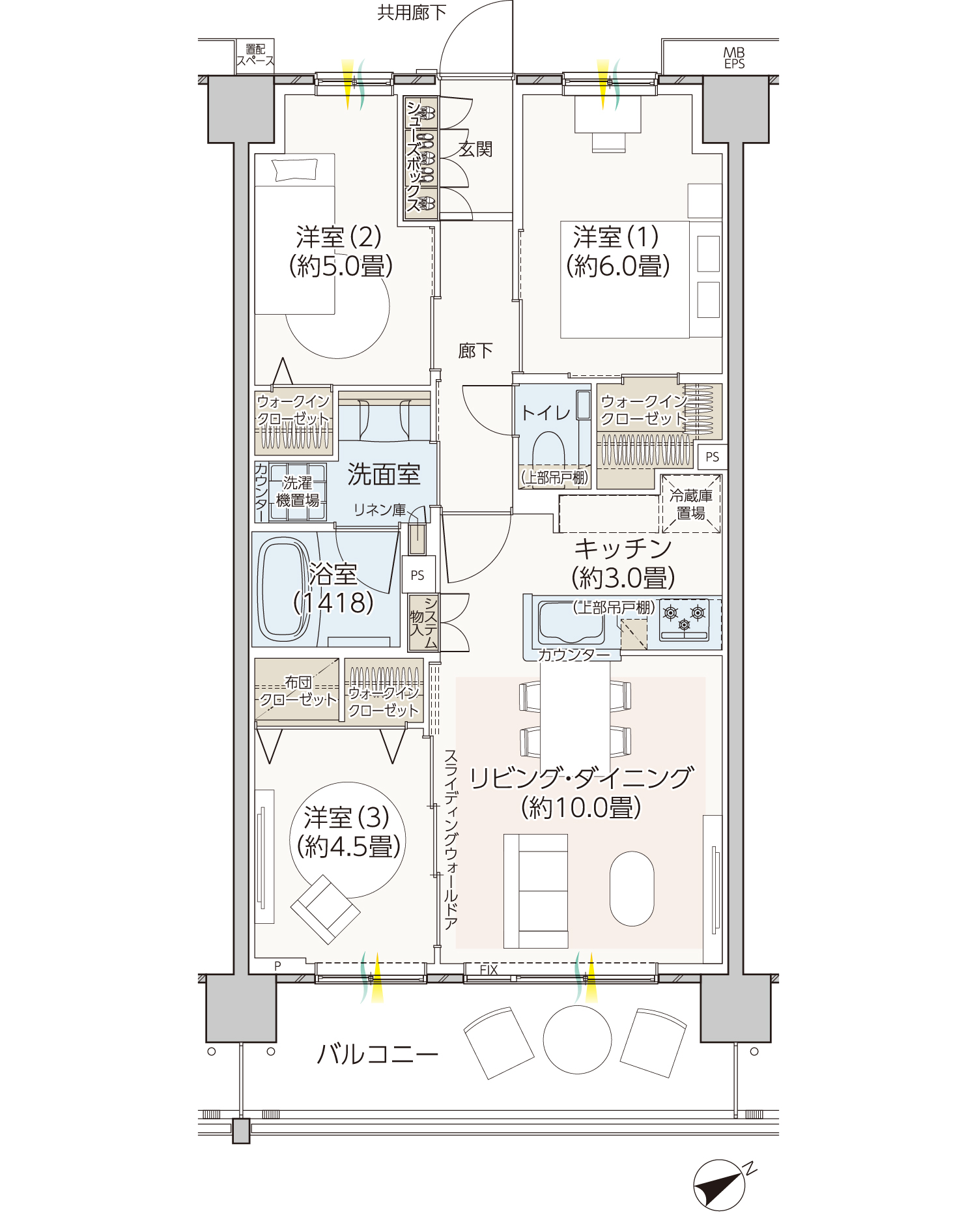 ルームプラン：H2 type｜【公式】エクセレントシティ市川妙典ザ