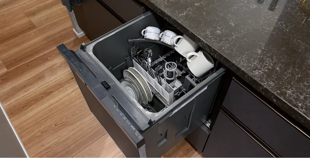 手洗いよりも節水効果の食器洗い乾燥機