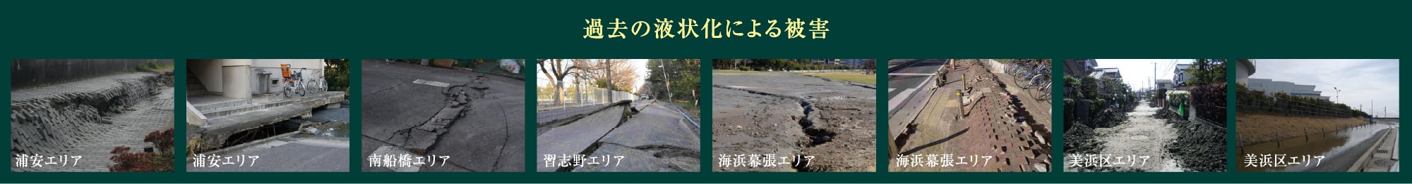 過去の液状化による被害