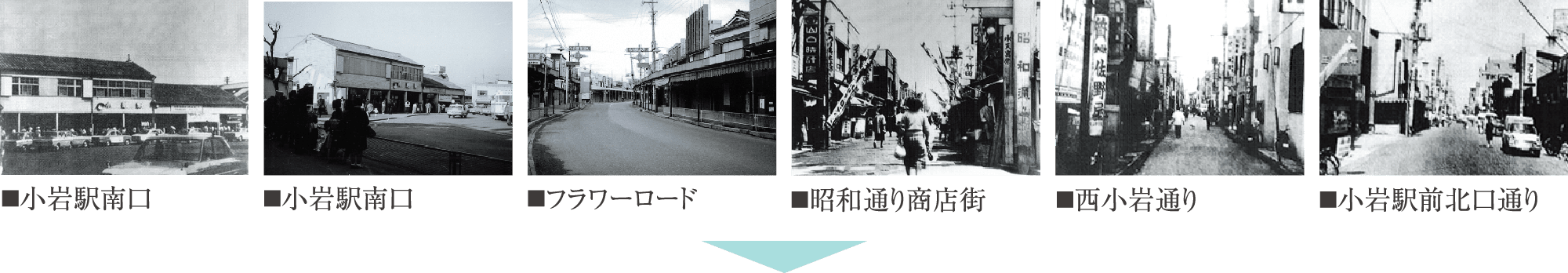 昭和40年代の「小岩」駅周辺