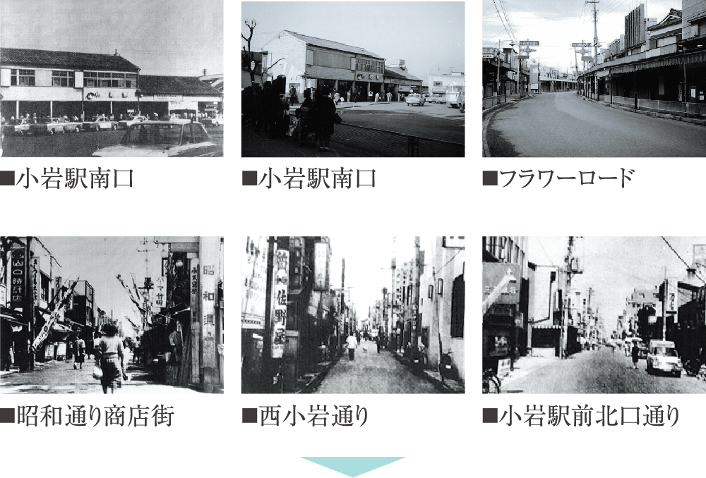 昭和40年代の「小岩」駅周辺