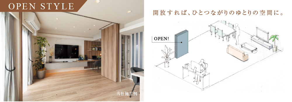 大型テレビやプロジェクターが楽しめる。