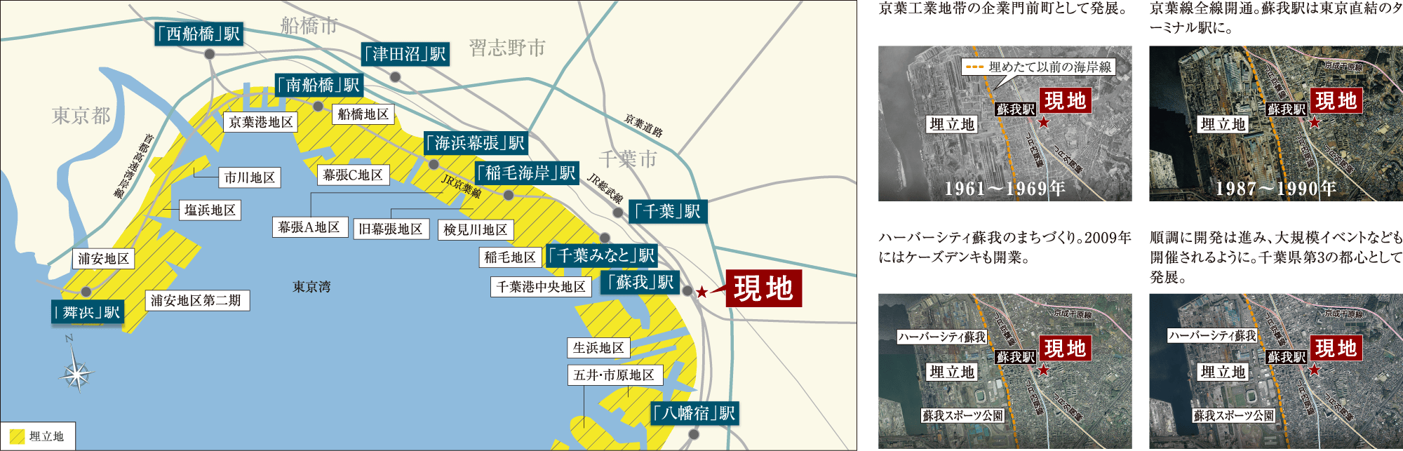 千葉県湾岸部JR京葉沿線エリアの中でも埋め立て地ではない「蘇我」駅エリア