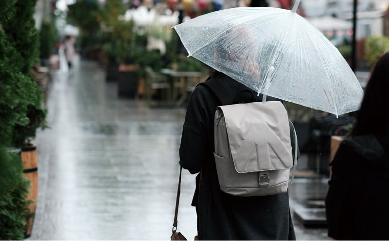 悪天候の日もストレスフリー